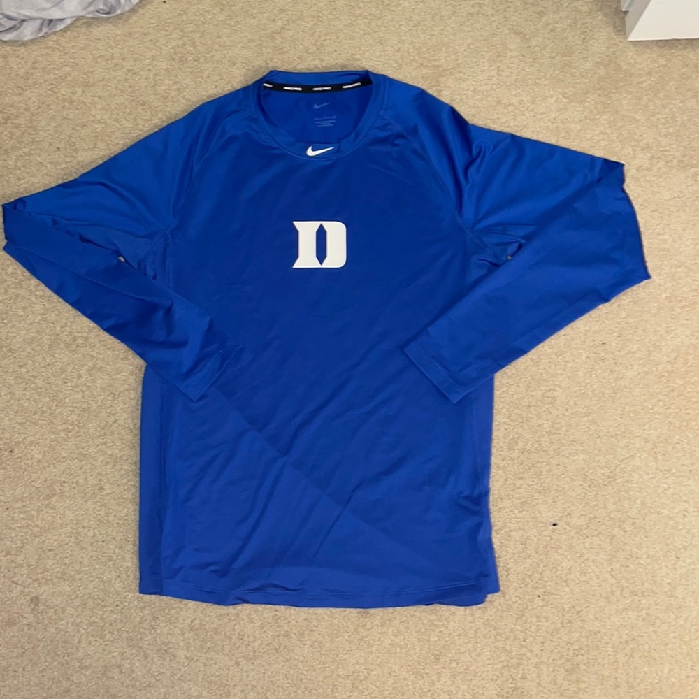 NIKE Duke Long-Sleeve Dri-Fit T-Shirt, L, Never Worn